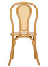 Chivari Natural Resin Bentwood Chair with Rattan Back CBRN-RN-ZG-T