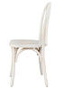 Chivari White Distressed ToughWood™ Bentwood Chair CBWW-ZG-T