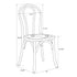 Chivari White Distressed ToughWood™ Bentwood Chair CBWW-ZG-T