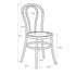 Chivari Black ToughWood™ Bentwood Chair with Round Seat CBWBR-ZG-T