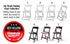 Chivari 100 Chair Pack White SuperResin Folding Chair 800 lbs Weight Capacity* 3 Year Total Warranty* CFRW-AX-T-100