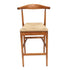 Chivari Chestnut Horn Wood Bar Stool with Natural Rope Seat BHWC-SHRNT-KT