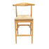 Chivari Natural Horn Wood Bar Stool with Natural Rope Seat BHWN-SHRNT-KT