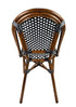 Toulouse Black and White French Bistro Set Includes 40" Table and 4 Chairs FBK-BLA-BLA4-AX