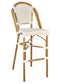 Toulouse Scratch and Dent White and Beige French Bistro Barstool BBPWB-AX-T-SD