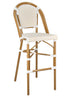 Toulouse Scratch and Dent White and Beige French Bistro Barstool BBPWB-AX-T-SD