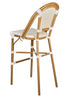 Toulouse Scratch and Dent White and Beige French Bistro Barstool BBPWB-AX-T-SD