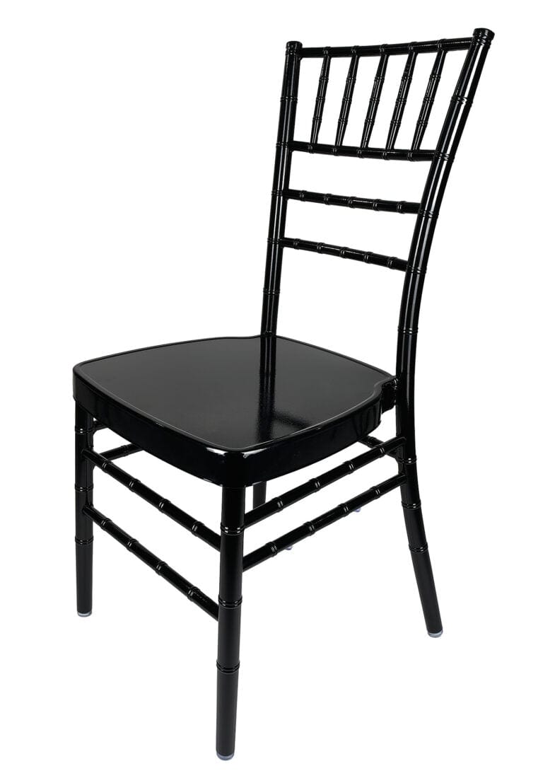 Chivari Black Aluminum Chiavari Chair CCAB-AX-T