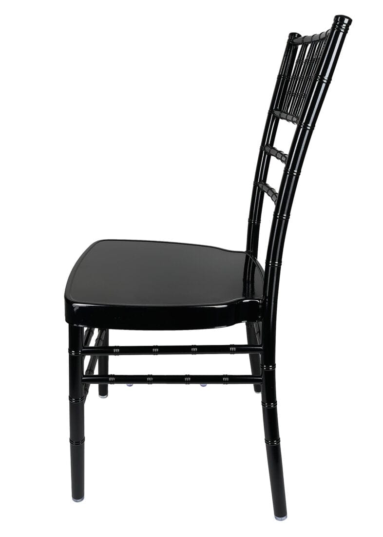 Chivari Black Aluminum Chiavari Chair CCAB-AX-T