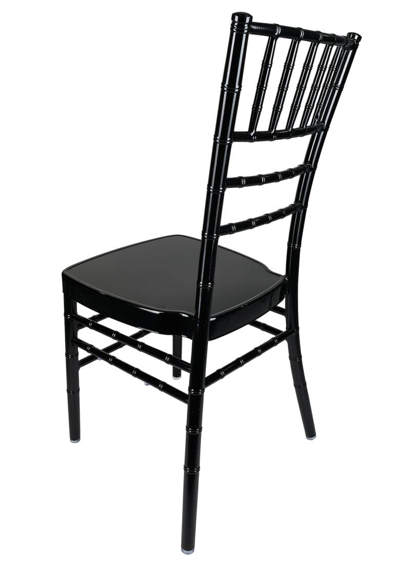 Chivari Black Aluminum Chiavari Chair CCAB-AX-T
