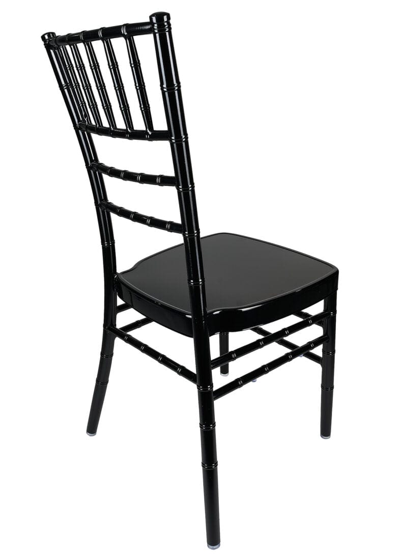 Chivari Black Aluminum Chiavari Chair CCAB-AX-T
