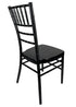 Chivari Black Aluminum Chiavari Chair CCAB-AX-T