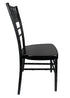 Chivari Black Aluminum Chiavari Chair CCAB-AX-T