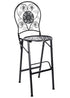 Chivari Black Barcelona Bistro Barstool with Round Seat and Back by Chivari (Per Chair Price Shown – Sold only in Quantities of 2) BBBRRB-AX-T