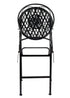 Chivari Black Barcelona Bistro Barstool with Round Seat and Back by Chivari (Per Chair Price Shown – Sold only in Quantities of 2) BBBRRB-AX-T