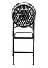 Chivari Black Barcelona Bistro Barstool with Round Seat and Back by Chivari (Per Chair Price Shown – Sold only in Quantities of 2) BBBRRB-AX-T