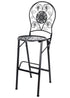 Chivari Black Barcelona Bistro Barstool with Round Seat and Back by Chivari (Per Chair Price Shown – Sold only in Quantities of 2) BBBRRB-AX-T