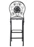 Chivari Black Barcelona Bistro Barstool with Round Seat and Back by Chivari (Per Chair Price Shown – Sold only in Quantities of 2) BBBRRB-AX-T