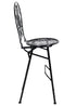 Chivari Black Barcelona Bistro Barstool with Round Seat and Back by Chivari (Per Chair Price Shown – Sold only in Quantities of 2) BBBRRB-AX-T