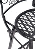 Chivari Black Barcelona Bistro Barstool with Round Seat and Back by Chivari (Per Chair Price Shown – Sold only in Quantities of 2) BBBRRB-AX-T