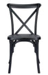 Chivari Black Straight Leg Farm Table Dining Set with 10 Chairs TFARM-BLACK-S-LEG-KIT-CXR-AX