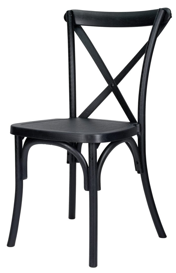 Chivari Black Straight Leg Farm Table Dining Set with 10 Chairs TFARM-BLACK-S-LEG-KIT-CXR-AX