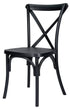 Chivari Black Straight Leg Farm Table Dining Set with 10 Chairs TFARM-BLACK-S-LEG-KIT-CXR-AX