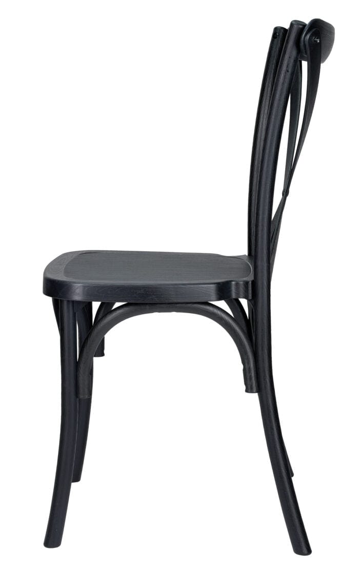 Chivari Black Straight Leg Farm Table Dining Set with 10 Chairs TFARM-BLACK-S-LEG-KIT-CXR-AX