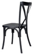 Chivari Black Fluted Leg Farm Table Dining Set with 10 Chairs TFARM-BLACK-T-LEG-KIT-CXR-AX