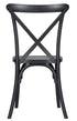 Chivari Black X-Leg Farm Table Dining Set Set with 10 Chairs TFARM-BLACK-X-LEG-KIT-CXR-AX