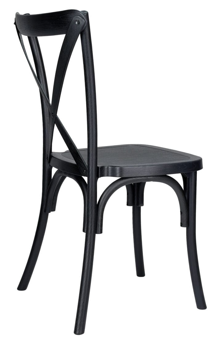 Chivari Black Straight Leg Farm Table Dining Set with 10 Chairs TFARM-BLACK-S-LEG-KIT-CXR-AX