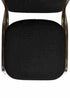 Chivari Black Fabric on Gold Vein Frame Crown Banquet Chair CQCFBU-ZF-T