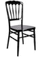 Chivari Black Steel Skeleton™ Resin Napoleon Chair CNRB-STEEL-CX-T