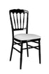 Chivari Black Steel Skeleton™ Resin Napoleon Chair CNRB-STEEL-CX-T