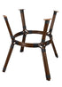 Toulouse Black and White French Bistro Set Includes 40" Table and 4 Chairs with Arms FBK-BLA-ABLA4-AX