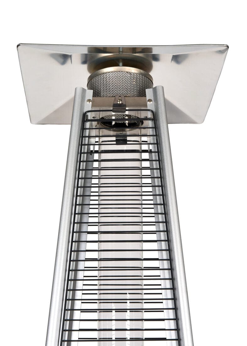 Chivari Black Propane Pyramid Patio Heater 43000 BTU with Cover HEAT-PYR43KBTU-BLK