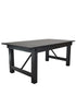 Chivari 72″ x 40″ (6 Foot ) Black Rectangle Straight Leg Straight Leg Wood Farm Table TFARMRT7240-BLACK-S-LEG-AX-T