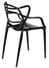 Chivari Black Resin Orbit Chair CSRB-ZG-T