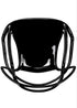 Chivari Black Resin Orbit Chair CSRB-ZG-T