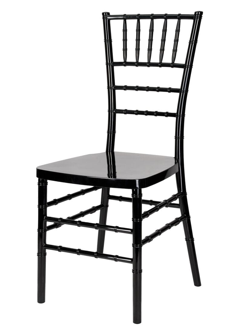 Chivari 40 Chair Pack Black Steel Skeleton™ Resin Chiavari Chair CCRB-STEEL-AX-T-40