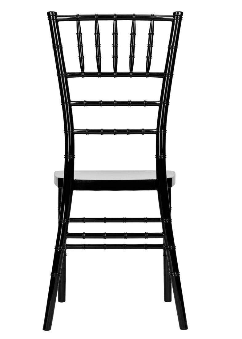 Chivari Black Resin Steel Skeleton™ Chiavari Chair CCRB-STEEL-AX-T