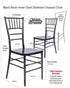 Chivari Black Resin Steel Skeleton™ Chiavari Chair- 4 Pack - Some Assembly Required CCRB-U4-STEEL-AX-T-4