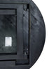 Chivari 60" (5 Foot) Black Straight Leg Round Wood Farm Table TFARMRD60-BLACK-S-LEG-AX-T
