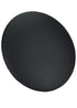 Chivari Black Licorice Round Vinyl Panel Back Back Cushion CUSH-PANVIN-RDBLA-ZG-T