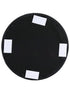 Chivari Black Licorice Round Vinyl Panel Back Back Cushion CUSH-PANVIN-RDBLA-ZG-T