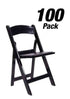 Chivari 100 Chair Pack Black Resin Folding Chair 800 lbs Weight Capacity* 3 Year Total Warranty* CFRB-AX-T-100