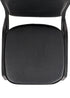 Chivari Black Vinyl on Black Frame Crown Banquet Chair CQCVBB-ZF-T