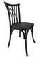 Chivari Black ToughWood™ Willow Chair CWWB-AX-T
