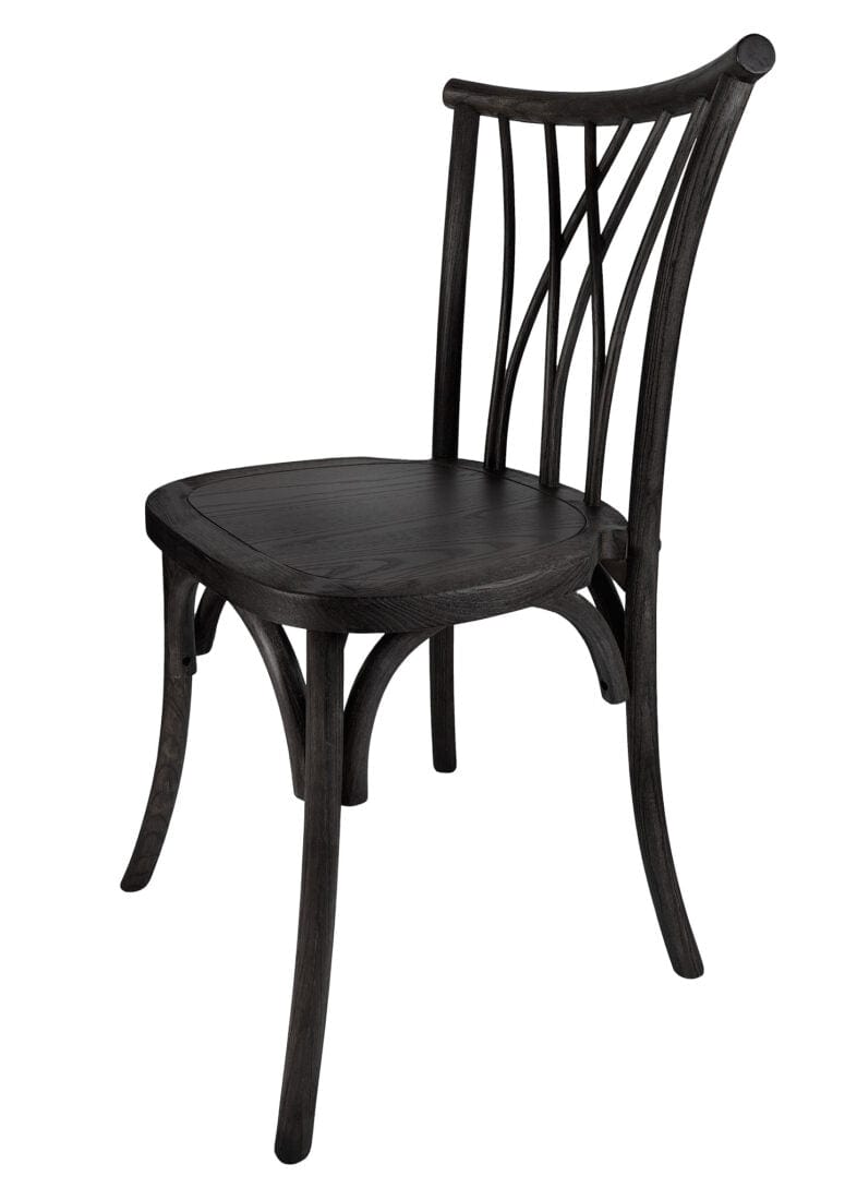 Chivari Black ToughWood™ Willow Chair CWWB-AX-T