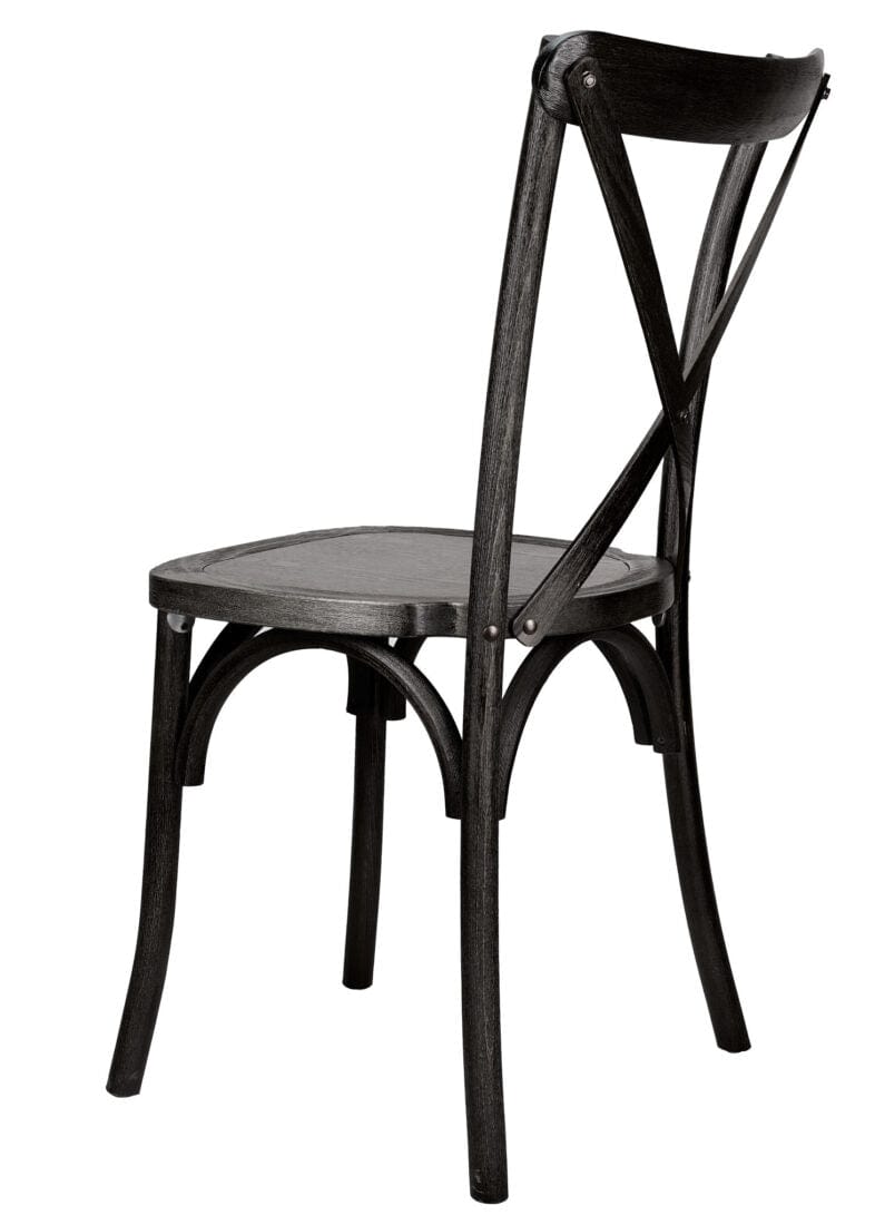 Chivari Black ToughWood™ Cross Back Chair CXWB-AX-T
